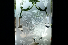 floral frosting Window design 02