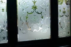 floral frosting Window design 03