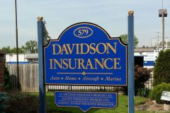 Hand-painted  lettering on custom made sign panel, Ajax, Ontario 2017