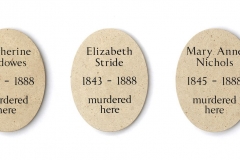 Limestone plaques victims of Jack the Ripper