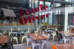 Jamie-Oliver vinyl sign at the 2012 London Olympic Park